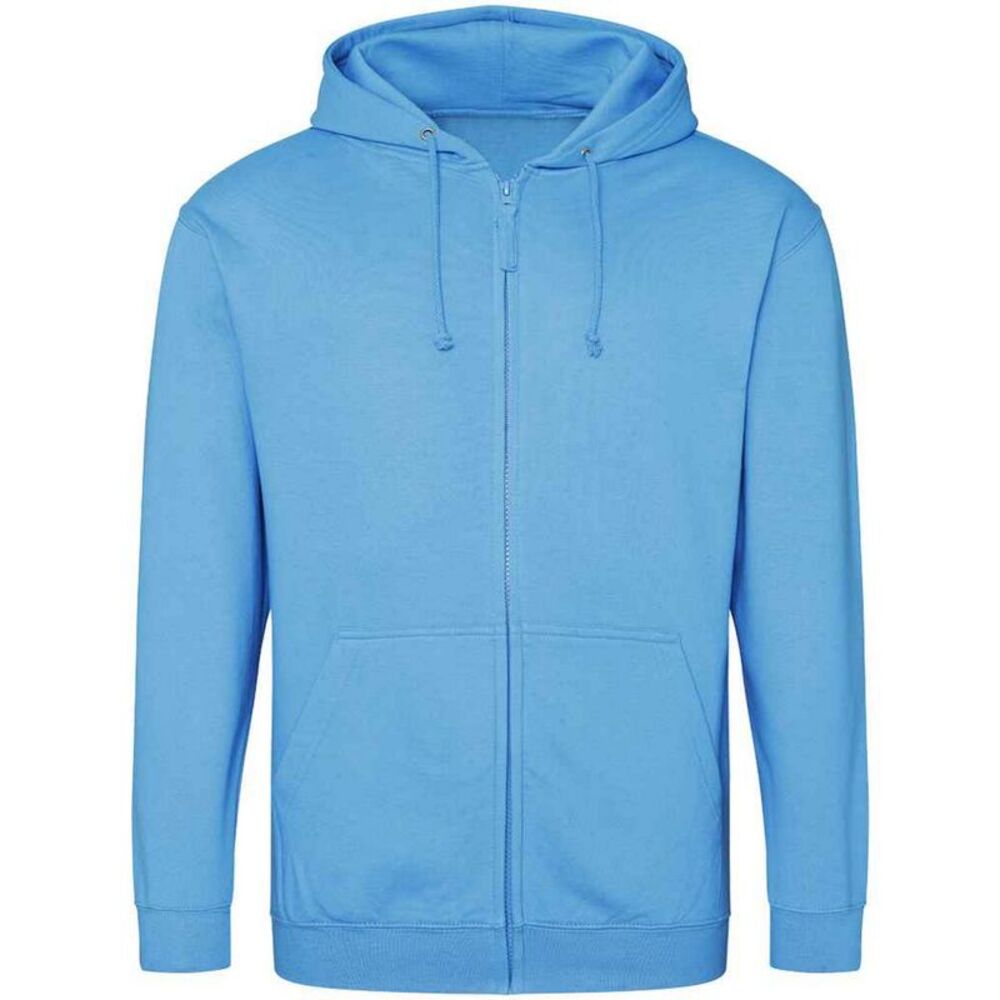 Awdis Mens Full Zip Hoodie / Hawaiian Blue